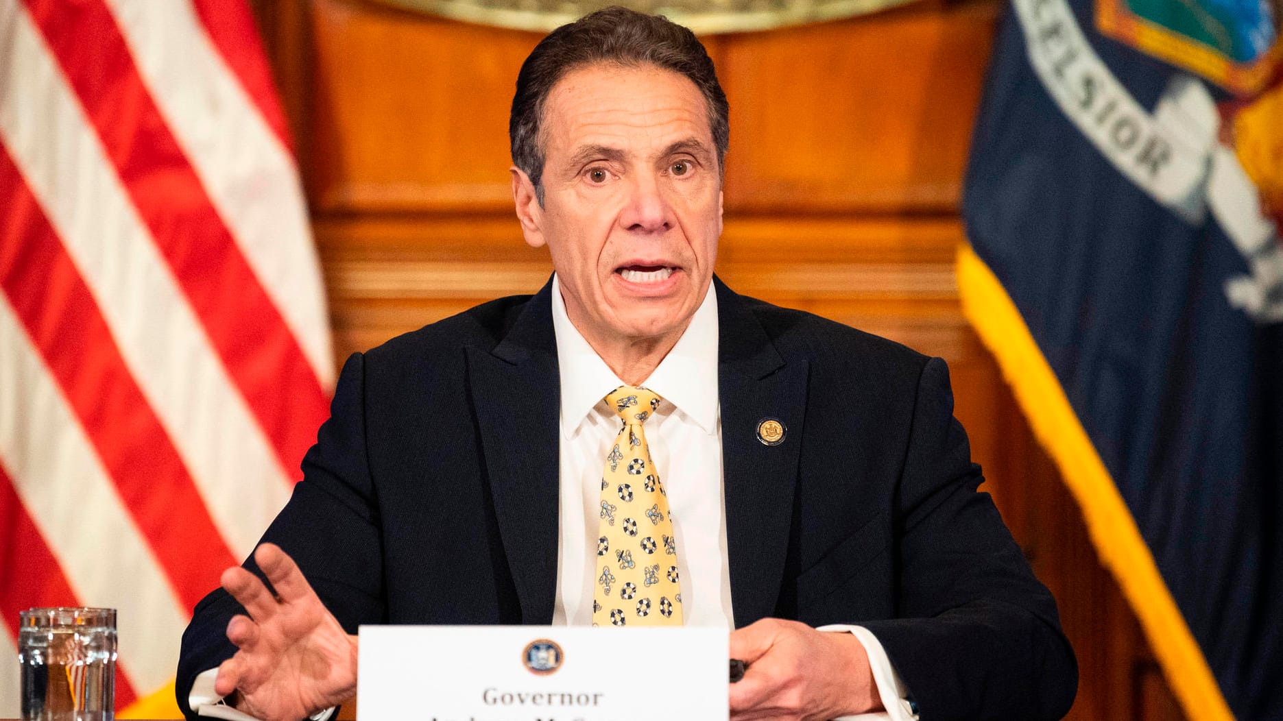 Andrew Cuomo: Der New Yorker Gouverneur gilt als Vertrauensperson in der Krise. Jeden Tag verkündet er die Zahlen der Toten.