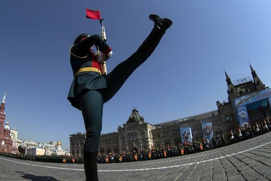 Probe für die Militärparade zum Tag des Sieges im vergangenen Jahr.