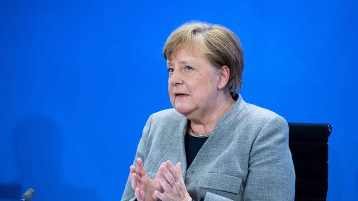 Kanzlerin Merkel stellte sich bei einer G7-Videokonferenz deutlich gegen Donald Trump.