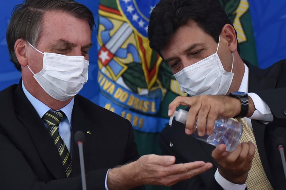 Bolsonaro und Mandetta (Archivfoto): Der brasilianische Gesundheitsminister wurde entlassen.