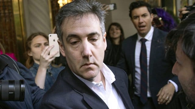 Michael Cohen, ehemaliger Anwalt von US-Präsident Trump, vor Beginn seiner Gefängniszeit im Mai 2019. Michael Cohen, ehemaliger Anwalt von US-Präsident Trump, vor Beginn seiner Gefängniszeit im Mai 2019.