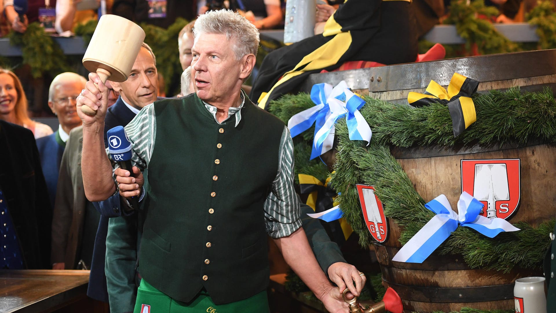 Dieter Reiter: Der Münchner Oberbürgermeister beim Wiesn-Anstich 2019 im Spaten-Zelt.