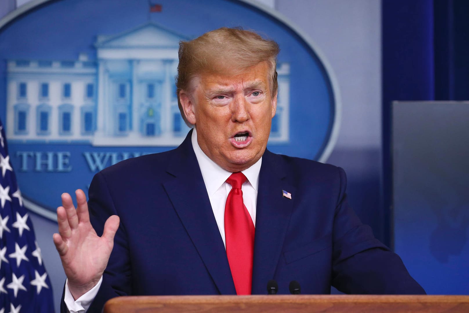 Donald Trump: Der US-Präsident greift China aufgrund des Ausbruchs der Corona-Krise an.