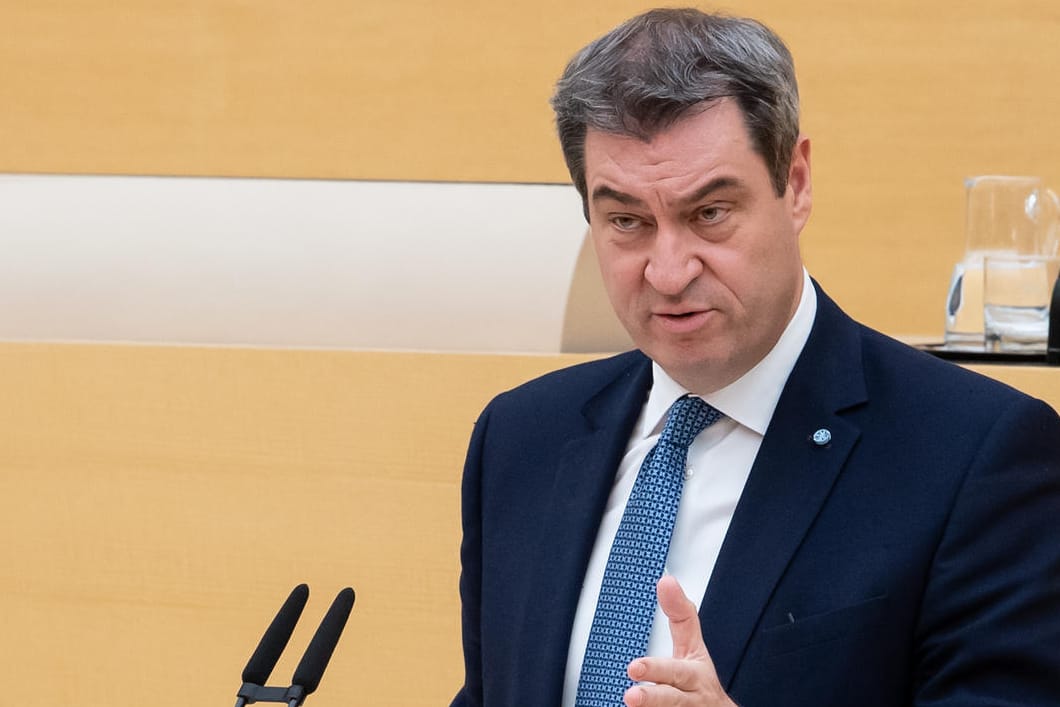 Der bayerische Ministerpräsident Markus Söder: Im Landtag hält er seine zweite Regierungserklärung zur Corona-Lage.