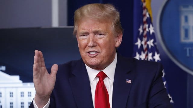 US-Präsident Donald Trump sieht die Bedingungen für Lockerungen als erfüllt an. US-Präsident Donald Trump sieht die Bedingungen für Lockerungen als erfüllt an.