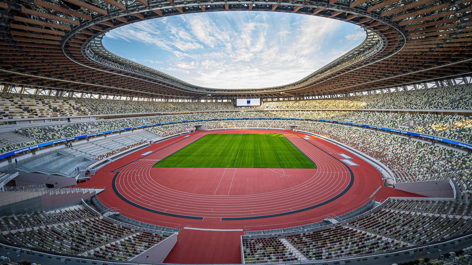 Verlegung auf 2011: Im Olympiastadion von Tokio werden in diesem Jahr keine olympischen Leichtathletikwettbewerbe ausgetragen.