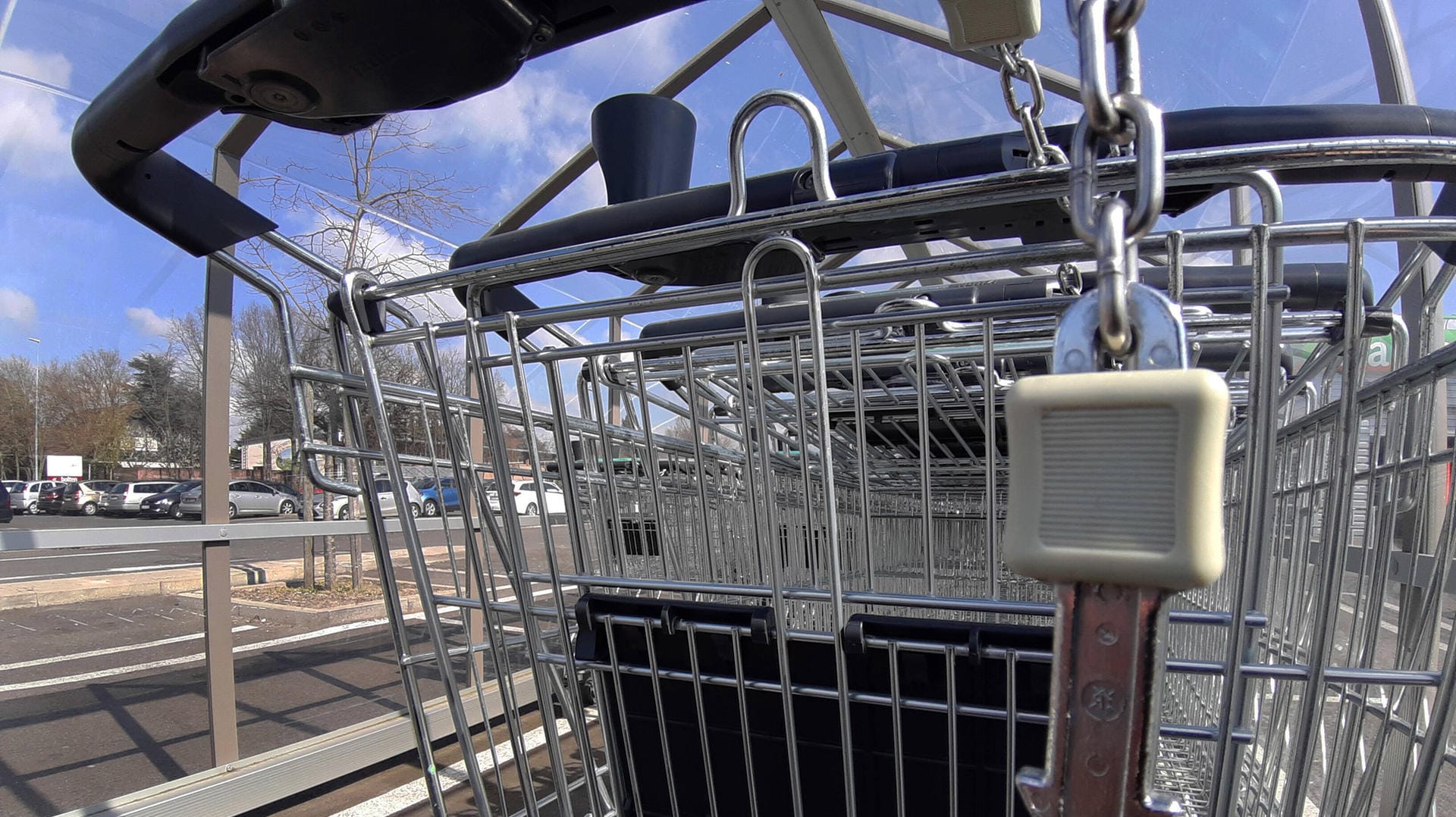 Ein Einkaufswgen: In Bielefeld wollten zwei Ladendiebe einen vollen Einkaufswagen aus einem Markt schmuggeln (Symbolbild). Ein Einkaufswgen: In Bielefeld wollten zwei Ladendiebe einen vollen Einkaufswagen aus einem Markt schmuggeln (Symbolbild).
