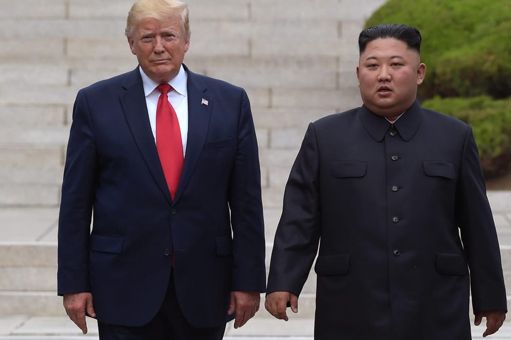 Donald Trump, Kim Jong Un: Der US-Präsident hofft, dass es Nordkoreas Machthaber gut geht.