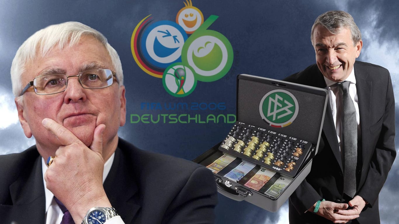 Unklare Zahlungen im Vorfeld der WM 2006: Im Prozess gegen die Ex-DFB-Chefs Theo Zwanziger (l.) und Wolfgang Niersbach wird es zu keinem Urteil kommen.