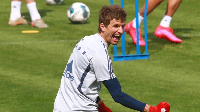 Hat Freude am Training – auch in der Quarantäne: Bayern-Star Thomas Müller: "Es ist ja nicht so, dass wir in der Freizeit zum Spaß Fußball spielen. Man darf nicht vergessen: Es ist nicht nur unser Job."