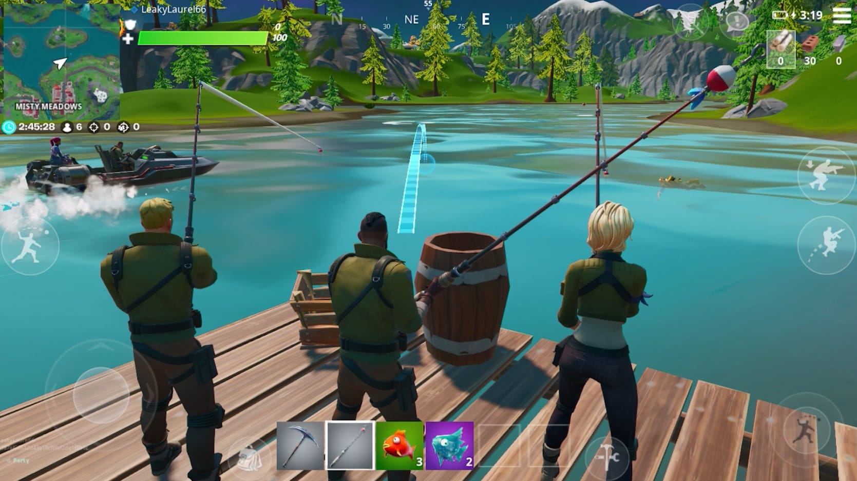 Ein Screenshot aus "Fortnite": Das Spiel ist nun auch im Google Play Store erhältlich.