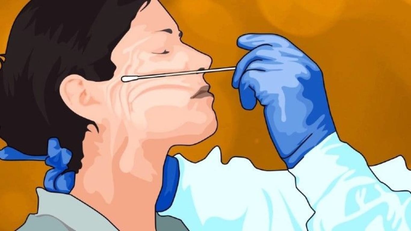 Abstrich in Nase oder Rachenraum: So werden Infektionen mit dem Coronavirus bei Tests nachgewiesen.
