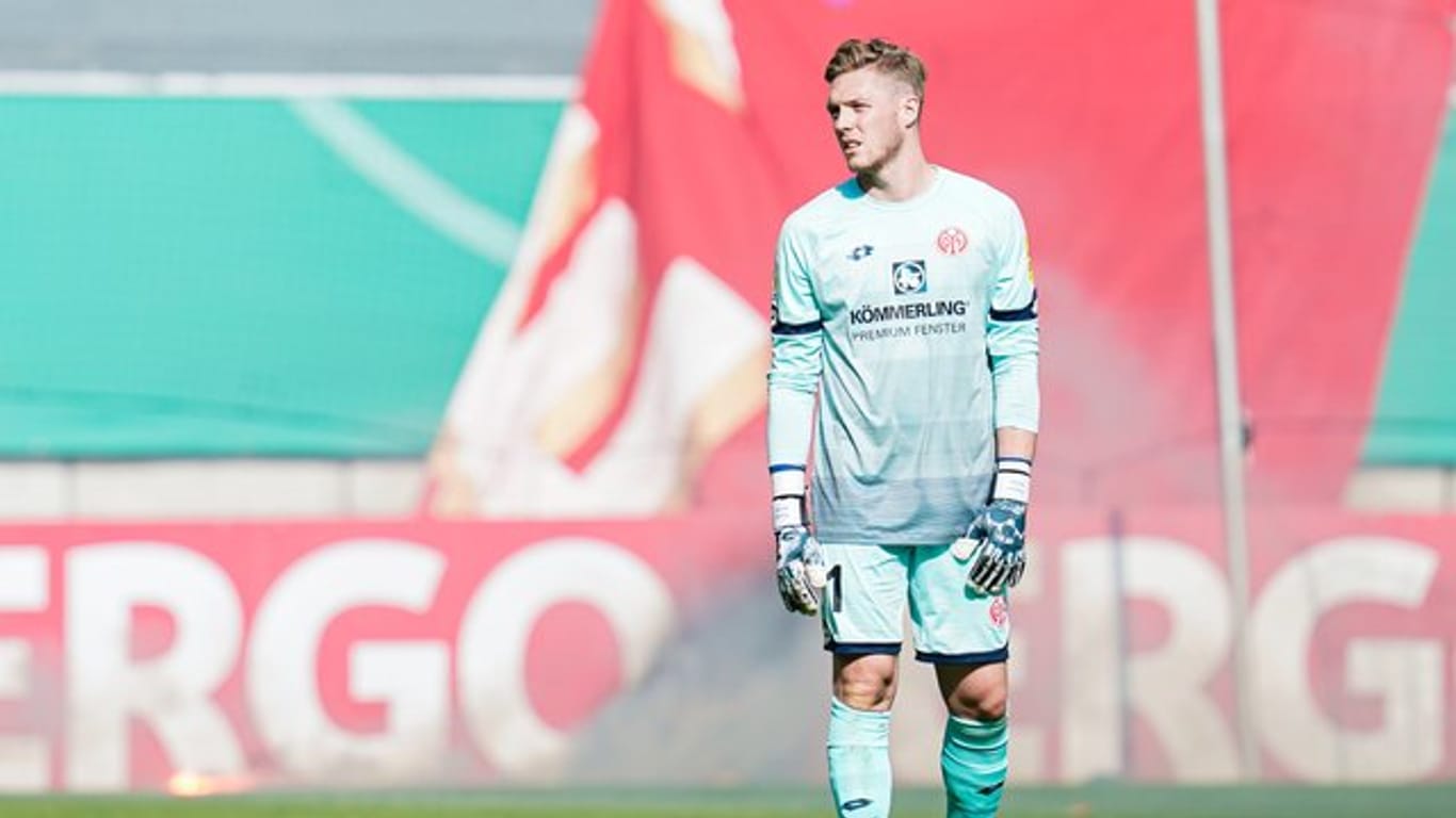 Will sich mit einer Rolle als Ersatztorhüter nicht dauerhaft abfinden: Florian Müller vom FSV Mainz 05.