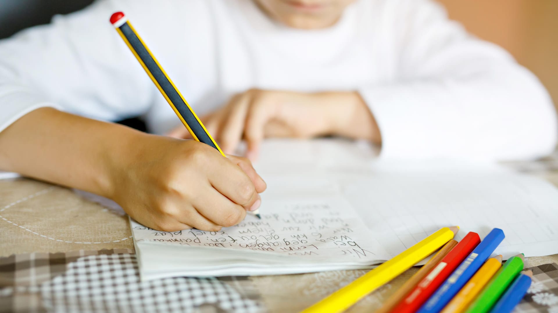 Zuhause lernen: Die Schulen versorgen die Jugendlichen der Erhebung zufolge regelmäßig mit Materialien.