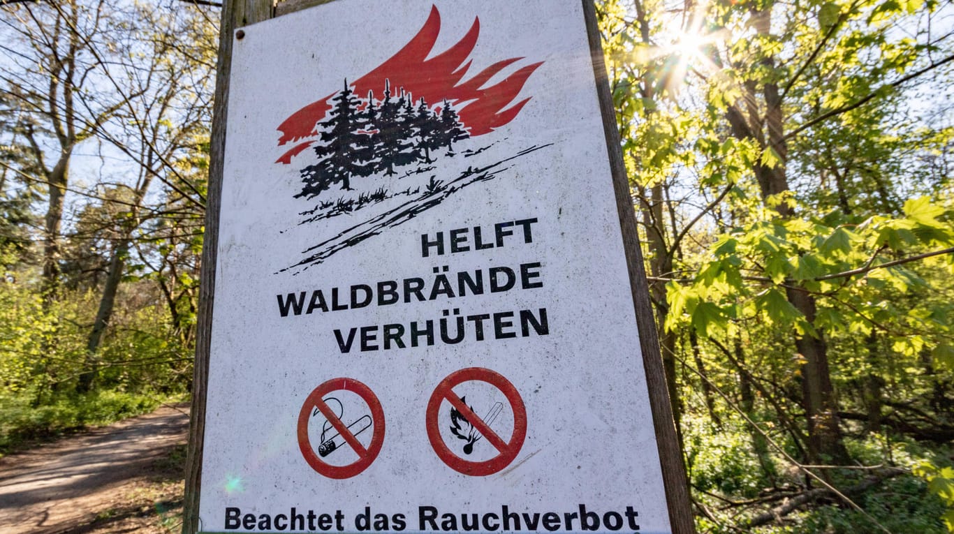 Es wird warm in Deutschland: Die Waldbrandgefahr ist vielerorts hoch.
