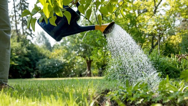 Gerade im Frühling braucht das frische Grün viel Wasser.