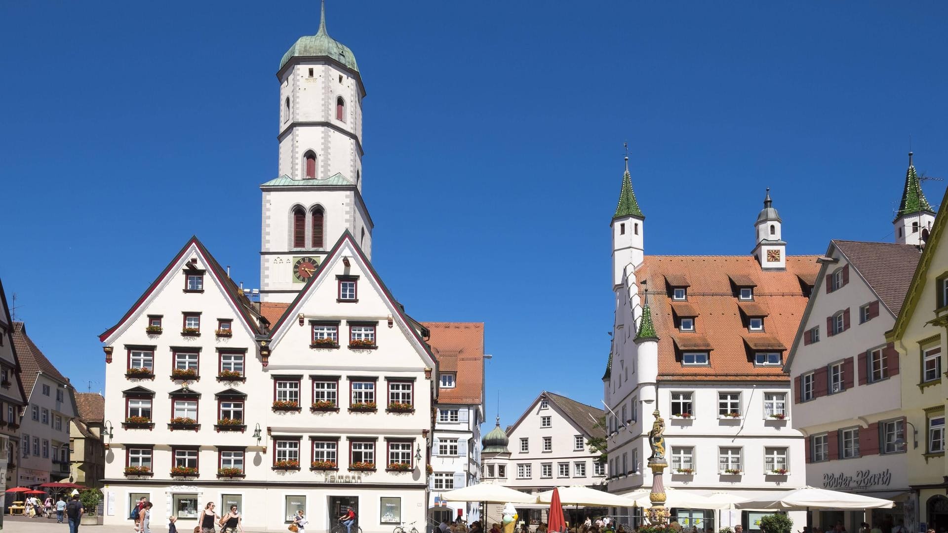 Biberach an der Riß: Die Ortschaft ist wenig bekannt, dabei finden sich hier beeindruckende Fachwerkshäuser.