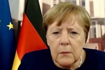 Technik-Panne: Bei einer Videokonferenz mit der WHO hatte Bundeskanzlerin Angela Merkel zunächst zu kämpfen.