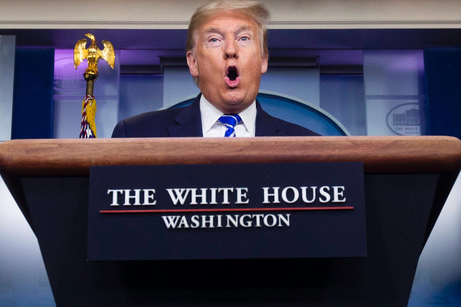 US-Präsident Trump: Der 73-Jährige hat seine Auftritte auf den Pressekonferenzen des Weißen Hauses infrage gestellt.
