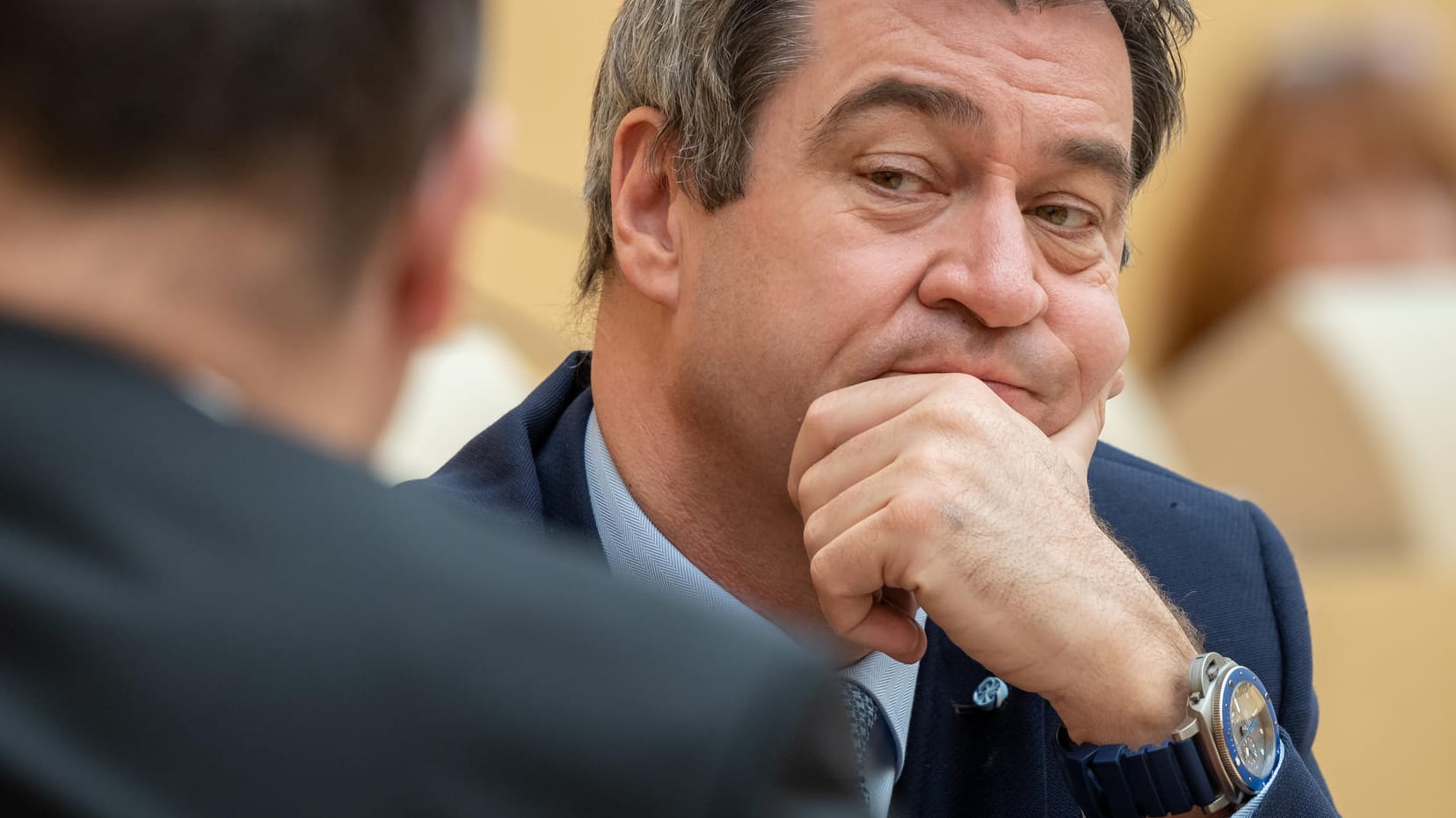 Markus Söder: Er sagt, er will nicht. Doch er wird wiederholt als Kanzlerkandidat ins Gespräch gebracht.