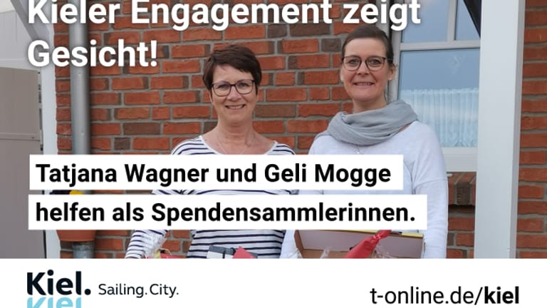 Plakatmotiv mit Tatjana Wagner und Geli Mogge: Die beiden Kielerinnen werden für ihr Engagement geehrt.