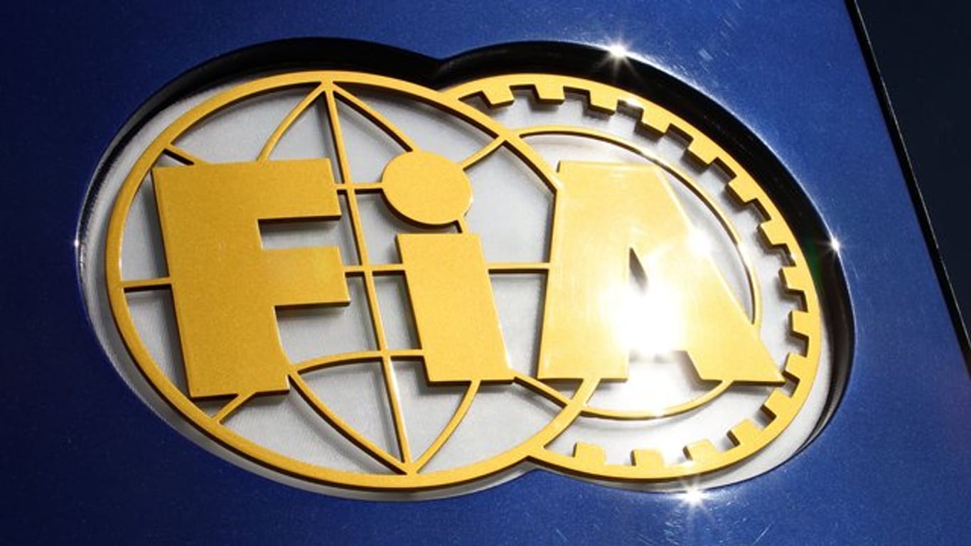 Die Zwangspause in der Formel 1 wurde verlängert: Logo des Internationalen Automobilverbandes Fia.
