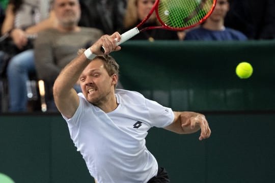 Freut sich auf die neue Turnierserie des Deutschen Tennis Bundes: Kevin Krawietz in Aktion.