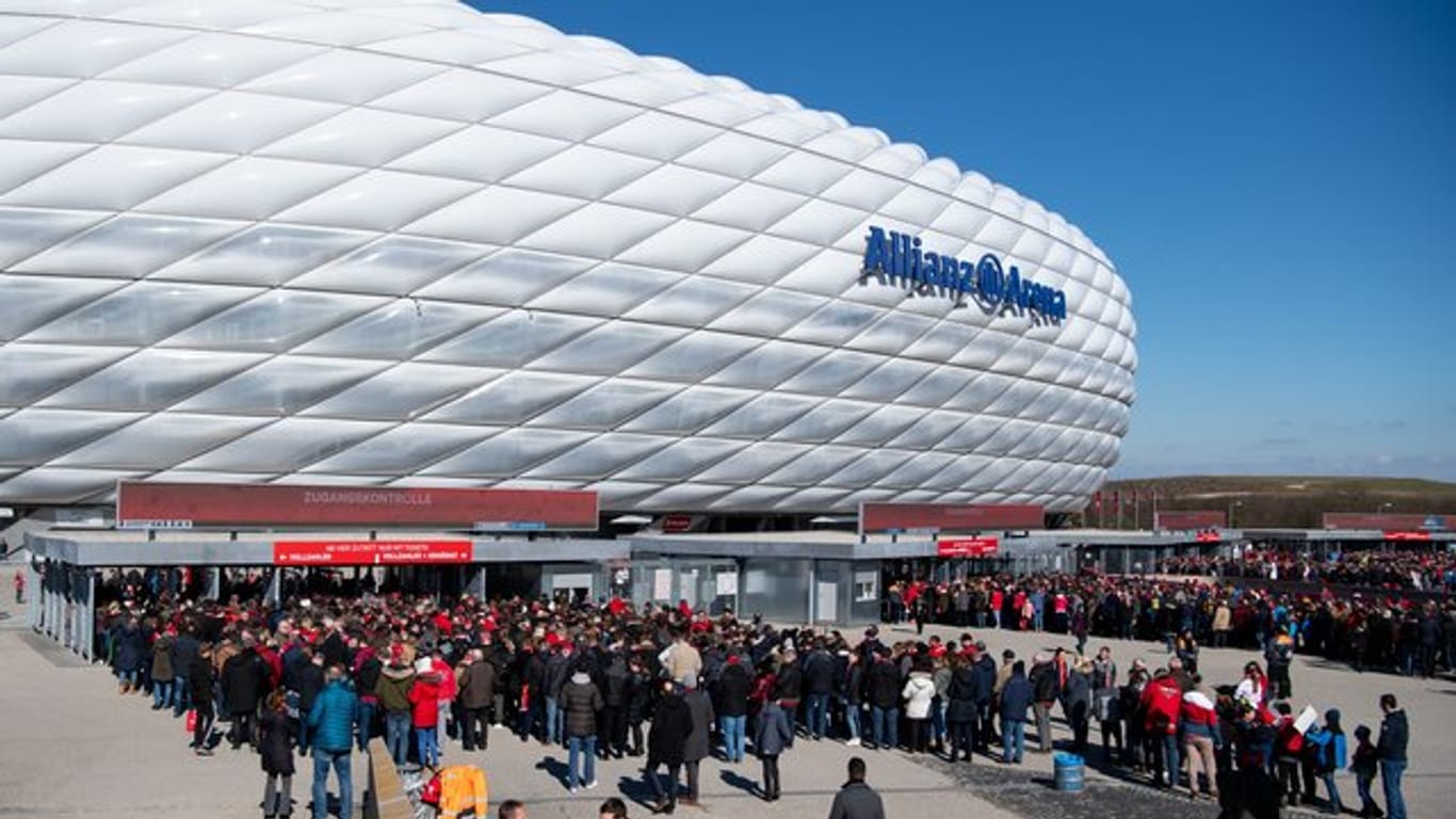 Die Allianz Arena in München soll ein Spielort der Fußball-EM 2021 sein.