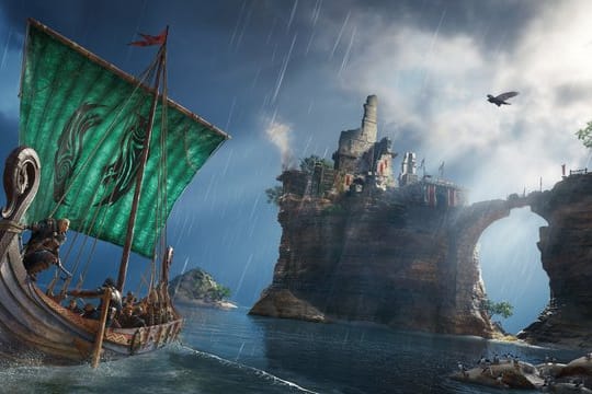 "Assassin's Creed Valhalla" ist in der Welt der Wikinger angesiedelt - klar, dass die Action sich da auch auf dem Wasser abspielt.