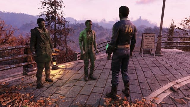 Endlich was los in Appalachia: Mit dem "Wastelanders"-Update kommen mehr Spielfiguren in die Spielwelt von "Fallout 76". Endlich was los in Appalachia: Mit dem "Wastelanders"-Update kommen mehr Spielfiguren in die Spielwelt von "Fallout 76".