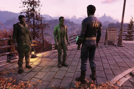 Endlich was los in Appalachia: Mit dem "Wastelanders"-Update kommen mehr Spielfiguren in die Spielwelt von "Fallout 76".