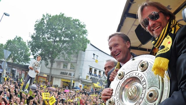 Wurde 2011 als Trainer mit dem BVB deutscher Meister: Jürgen Klopp (r). Wurde 2011 als Trainer mit dem BVB deutscher Meister: Jürgen Klopp (r).