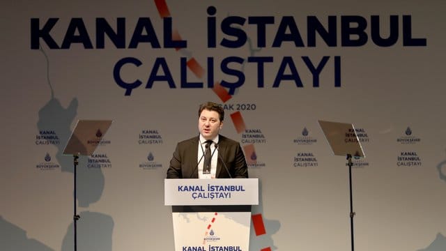 Gürkan Akgün, Chef des Büros für Bau- und Stadtplanung in Istanbul, bei einer Veranstaltung zum Istanbuler Kanalbau. Gürkan Akgün, Chef des Büros für Bau- und Stadtplanung in Istanbul, bei einer Veranstaltung zum Istanbuler Kanalbau.