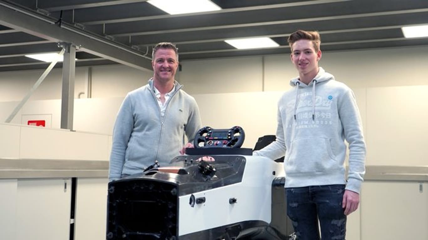 Der ehemalige Formel-1-Fahrer Ralf Schumacher und sein Sohn David.