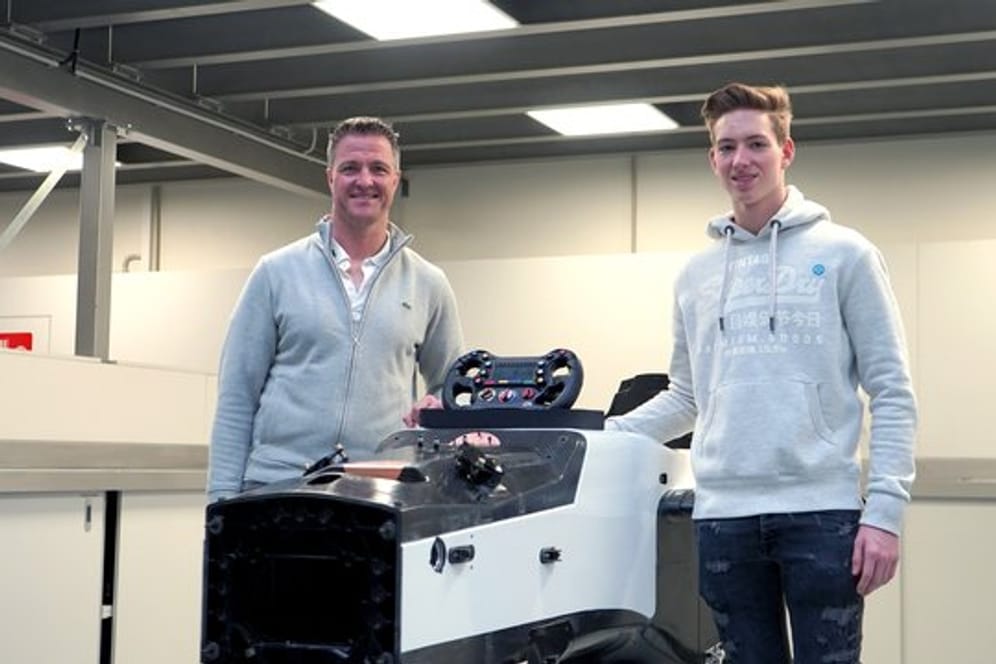 Der ehemalige Formel-1-Fahrer Ralf Schumacher und sein Sohn David.