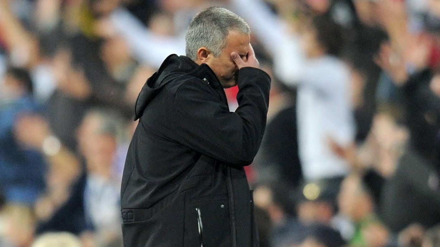 Jose Mourinho: Die Niederlage im Elfmeterschießen des Champions-League-Halbfinals 2012 war die einzige, die ihn je zum Weinen gebracht habe, so Mourinho (Archivbild). Jose Mourinho: Die Niederlage im Elfmeterschießen des Champions-League-Halbfinals 2012 war die einzige, die ihn je zum Weinen gebracht habe, so Mourinho (Archivbild).