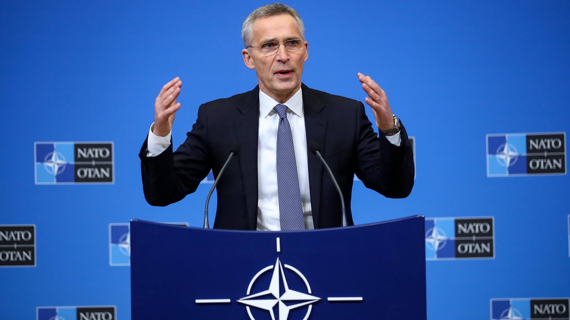 Nato-Generalsekretär: Jens Stoltenberg und sein Bündnis stehen in der Corona-Krise vor großen Herausforderungen. Nato-Generalsekretär: Jens Stoltenberg und sein Bündnis stehen in der Corona-Krise vor großen Herausforderungen.