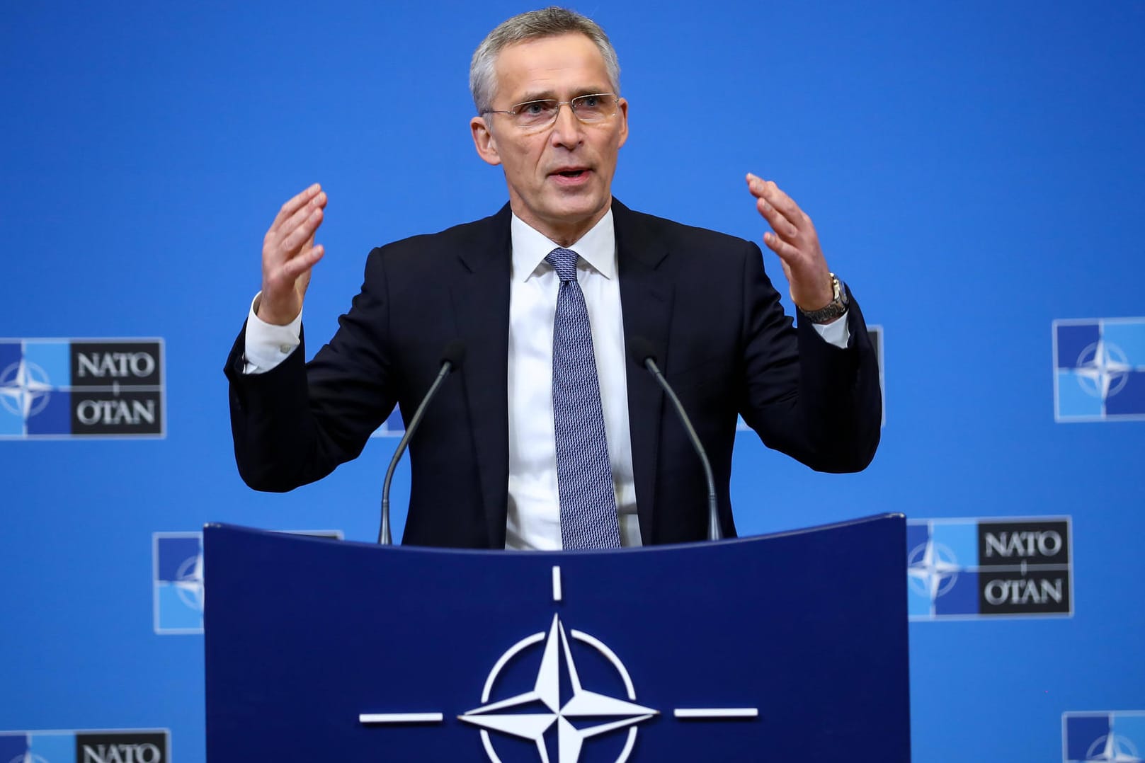 Nato-Generalsekretär: Jens Stoltenberg und sein Bündnis stehen in der Corona-Krise vor großen Herausforderungen.