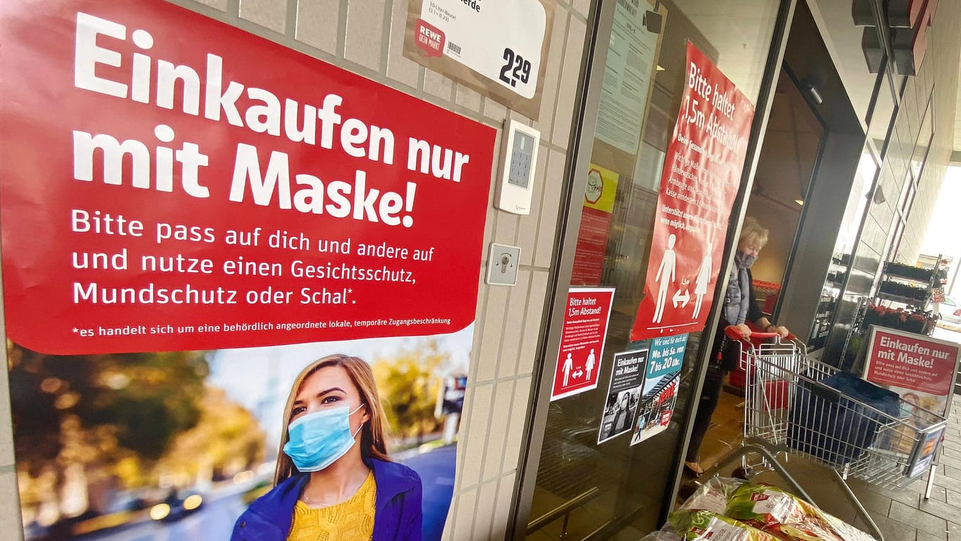 Maskenpflicht im Einzelhandel: In Ludwigshafen wollte sich ein Mann den Regeln widersetzen. (Symbolbild)