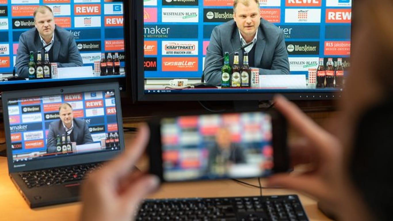 Online-Pressekonferenz mit Fabian Wohlgemuth, dem neuen Geschäftsführer Sport des SC Paderborn.