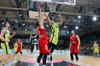 Finale der Basketball Bundesliga in der Oberfrankenhalle: In der Saison 2019-2020 spielte Medi Bayreuth gegen den FC Bayern München. (Archivbild)