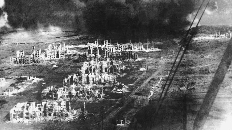 Stalingrad 1943: Die Stadt wurde bei den Kämpfen zwischen Wehrmacht und Roter Armee völlig zerstört.