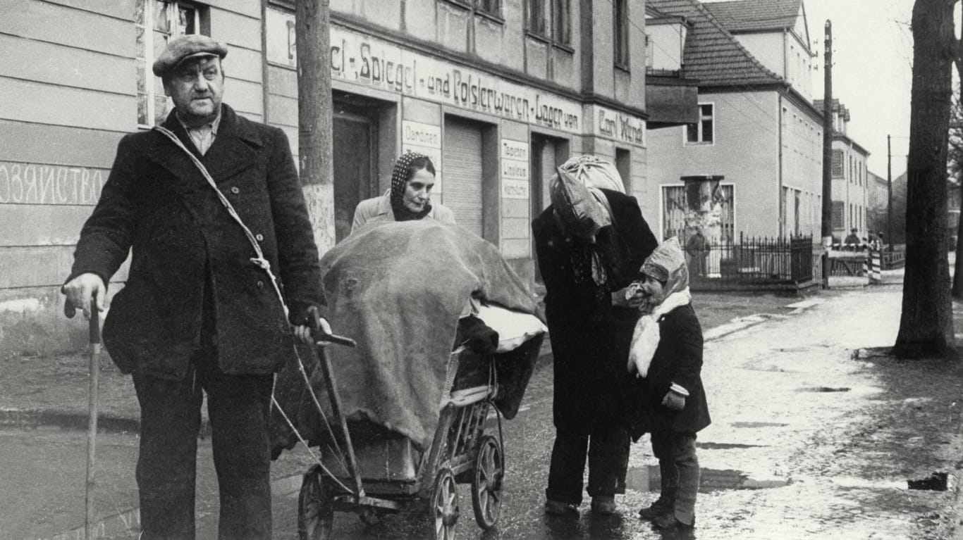 Flüchtlingsfamilie 1945