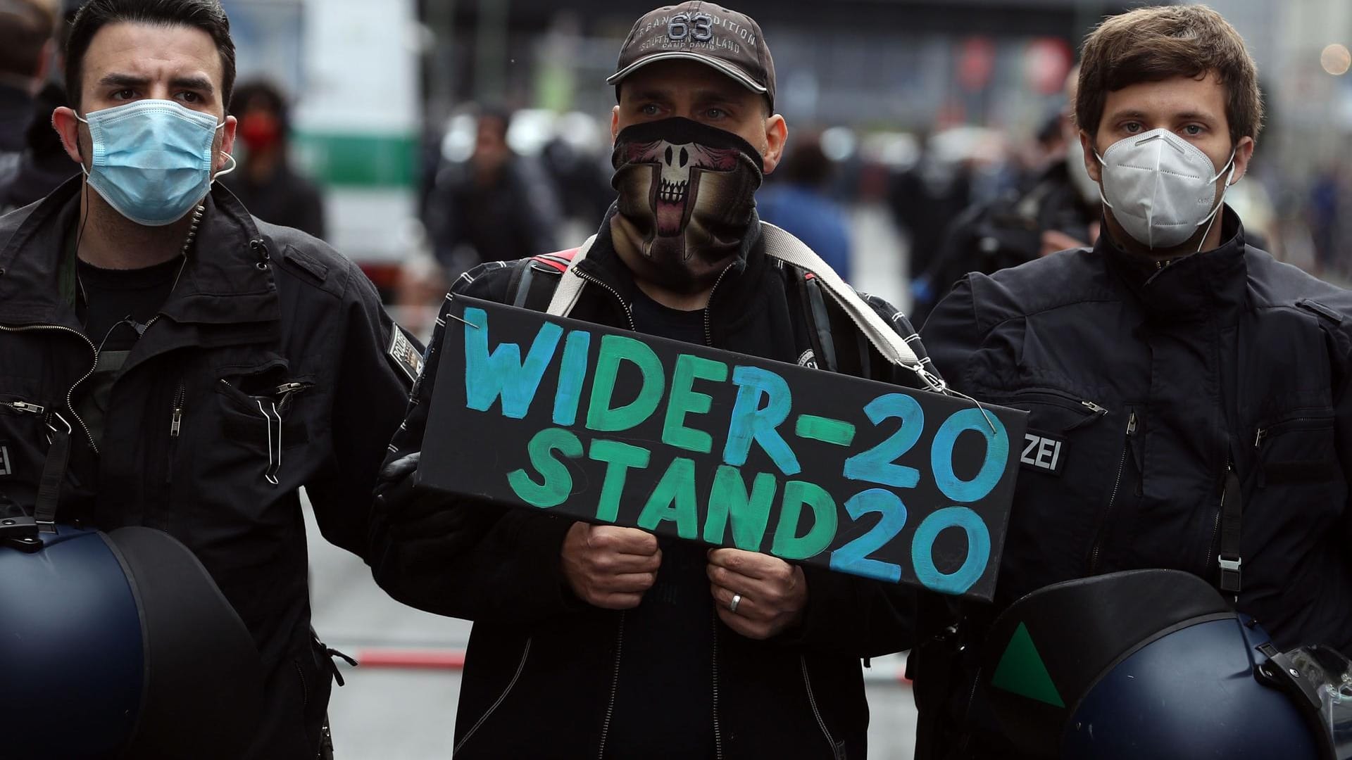 Mitglieder der Gruppe "Widerstand 2020".