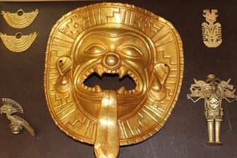 Die Tumaco-Goldmaske: Das Kunstwerk aus präkolumbianischer Zeit wurde in Madrid sichergestellt. Und führte zu einem schweren Schlag gegen ein Schmugglernetzwerk in Kolumbien.