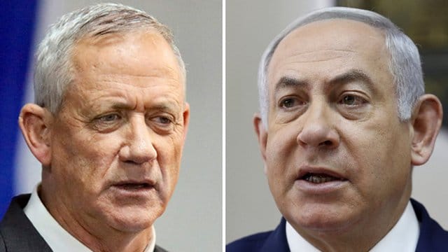 Benny Gantz und Benjamin Netanjahu: Ein Kompromiss verhindert in Israel erneute Neuwahlen. Benny Gantz und Benjamin Netanjahu: Ein Kompromiss verhindert in Israel erneute Neuwahlen.