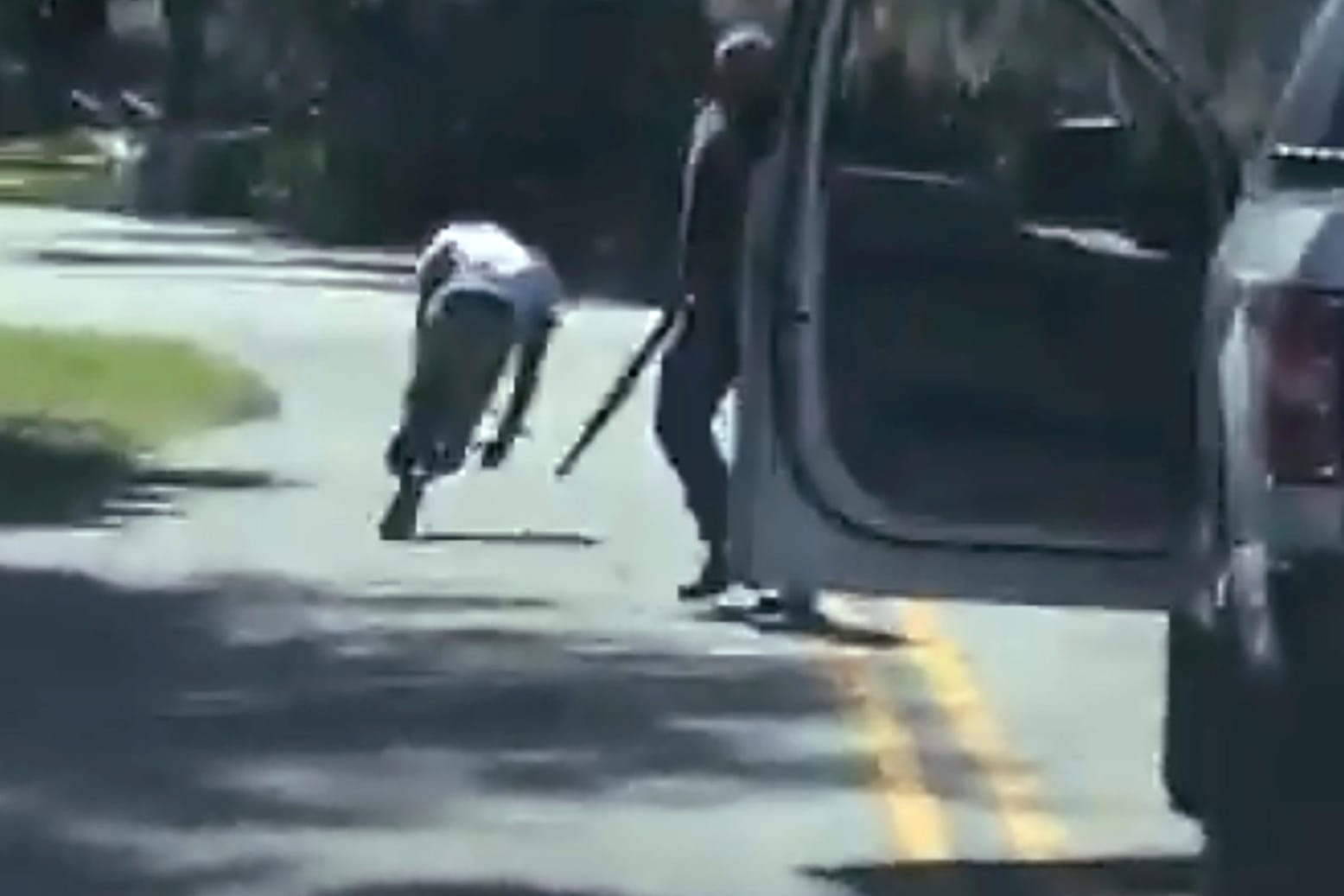 Ein Ausschnitt aus dem Video: In Brunswick in Georgia wurde ein junger Mann erschossen.