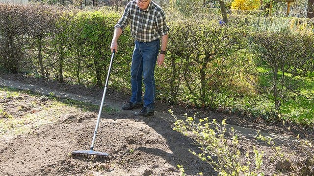 Die richtige Größe: Mindestens 160 Zentimeter sollte der Stiel von Gartengeräten lang sein - dann arbeitet es sich angenehm und schmerzfrei.