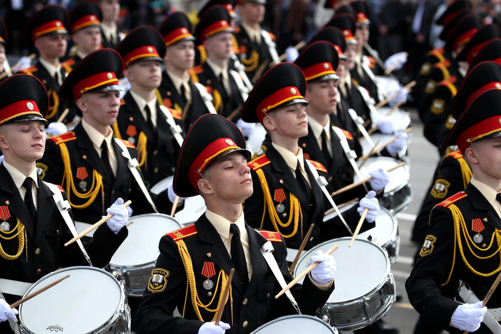 Militärsparade: Weißrussland gedenkt damit der Opfer des Zweiten Weltkrieges.