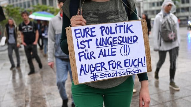 Corona-Demo in Frankfurt am Main Corona-Demo in Frankfurt am Main